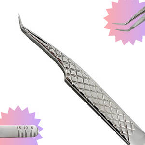 Pinzas de Acero Inoxidable Antiestáticas Profesionales Personalizadas para Extensión de Pestañas, Herramientas de Larga Duración con Nuevo Diseño - Product Image 3
