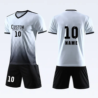 Nouveaux maillots de football de saison, uniformes à séchage rapide, sublimation personnalisée, kits de football unisexes à manches courtes