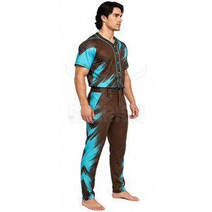 Ensemble de vêtements de baseball en tissu résistant, maillot et pantalon, uniforme de baseball durable, uniforme de baseball à coutures robustes, uniforme de baseball longue durée - Product Image 3