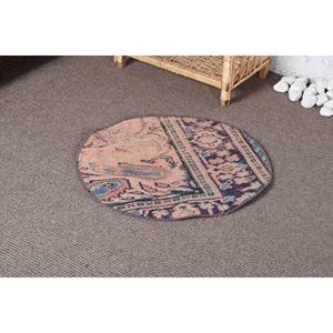 Cổ Điển <span class=keywords><strong>2x2</strong></span> Ft Len Chắp Vá Thảm Handmade Cổ Điển Màu Hồng Và Màu Đen Hình Chữ Nhật Sang Trọng Thảm Cho Phòng Khách Với Latex Ủng Hộ - Product Image 3