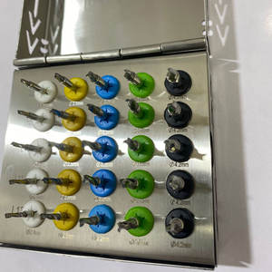 Kit universel de 25 bouchons pour implants dentaires, perceuses coniques, outils chirurgicaux manuels avec boîte, kit chirurgical de dentisterie - Product Image 1