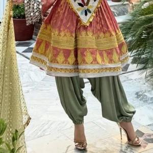 NEW TRENDY TOP QUALITY AFGHANISTAN DRESSES WITH BEAUTIFUL <b>SCARF</b> AND TROUSER BY AA IMPEX - Product Image 4