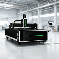 Machine de découpe laser à fibre haute vitesse LM-1530AF avec refroidisseur d'eau industriel pour la découpe de plaques en fer, cuivre et alliages métalliques