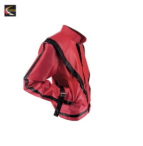 Veste en cuir rouge en gros pour adultes et enfants célèbrent le festival robe production en vrac vestes en cuir rouge - Product Image 6