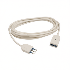 White H05VV-F 3x0.75 Mmq (10A 2P+T) Electrical <b>Extension</b> Cord (3m) PP0381R for Cables and Wires - Product Image 2