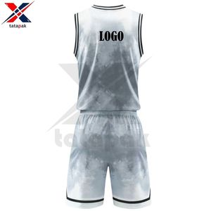 20025 logotipo personalizado y ropa de baloncesto con impresión de nombre 100% poliéster para equipo de adultos unisex venta al por mayor directo de fábrica - Product Image 2