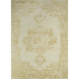 Mythos Gold 4m Wide Hand Tufted <b>Wool</b> Viscose Rug Medallion Rectangle for Home Living Room 10mm for Bedrooms - Product Image 1