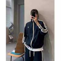 Ensemble de survêtement 2 pièces pour homme, veste zippée à col montant et pantalon de jogging, vêtements de sport