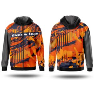 Custom Sublimation Winter Hoodie High Quality Polyester/Cotton Fleece Zipper-Up Streetwear Men's Printed Embroidered <b>Hoodies</b> - Product Image 5