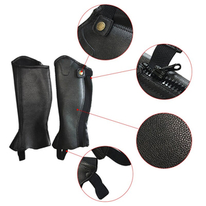 Power Chaps หนังแบบปรับแต่งได้ครึ่งสำหรับผู้หญิง-คุณภาพสูงระบายอากาศได้สวมใส่สบายสำหรับนักขี่ม้าใช้งานกลางแจ้งดีไซน์หรูหรา - Product Image 6