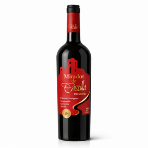 Mirador de Castilla - Vino Tinto Añejado en Roble, Mezcla de Cabernet Sauvignon, Tempranillo, Garnacha y Syrah, 13% ABV, 12 Meses de Añejamiento en Roble - Product Image 1