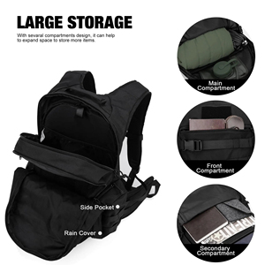 Waterproof Anti-Theft Camouflage Tactical <b>Backpack</b> Zipper Closure 36-55L Outdoor Camping Hiking Travel Laptop Bag for Unisex - Product Image 4