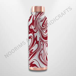 Elegante Botella de Agua de Cobre Puro de 950 ml, Resistente a la Corrosión, Duradera, a Prueba de Fugas, para Beber Directamente, Ecológica, Exportador de Artículos para Beber - Product Image 1