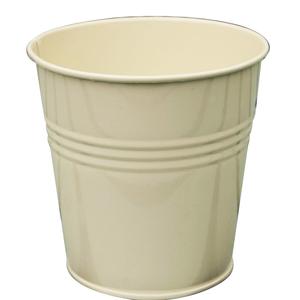 Macetas de flores de Metal de hierro de último diseño, forma redonda de Color Crema para el hogar y el jardín, macetas de flores decorativas - Product Image 1