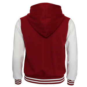 Classic Athletic Letterman Hooded <b>Canvas</b> <b>Jacket</b> for Everyday Wear College Baseball Winter Breathable 100% Cotton Unisex - Product Image 3