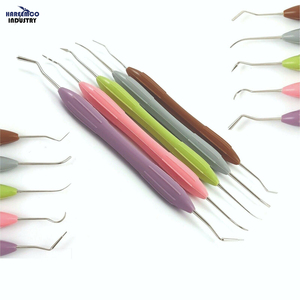 ชุดเครื่องมืออุดฟันคอมโพสิตยี่ห้อสั่งทำพิเศษ 5 ชิ้น ด้ามจับซิลิโคน เทคโนโลยี EMS รูปแบบผง เป็นมิตรกับสิ่งแวดล้อม ได้รับการรับรองมาตรฐาน CE ISO - Product Image 2