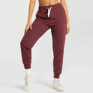 Design personnalisé Pantalon de jogging de couleur unie pour femmes Pantalon de survêtement d'hiver décontracté avec devant plat Style Streetwear - Product Image 5