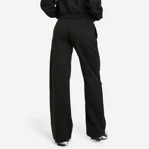 Survêtement en molleton pour femme personnalisé OEM, veste zippée avec pantalon de survêtement à jambes larges, coupe décontractée, 100% coton, production en vrac - Product Image 6
