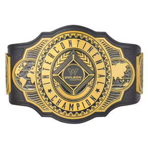 2025 Diseño personalizado WWE Campeonato Cinturones DE LUCHA Sialkot Pakistán 4mm Placas de zinc Correa de cuero World Heavyweight Belt - Product Image 1