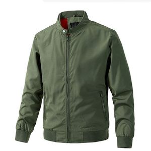 Chaqueta Bomber Clásica de Lona para Hombre, Bordada, Cortavientos, con Relleno, Secado Rápido, Ligera, Cómoda, para un Estilo de Vida Activo - Product Image 1