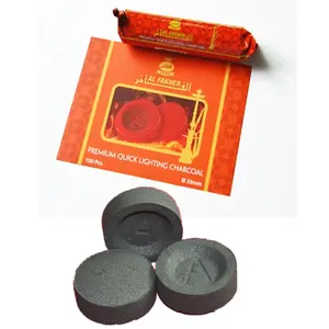 Charbon de bois de noix de coco sans fumée Faible humidité et cendres Cubes de charbon de shisha de haute qualité - Product Image 1