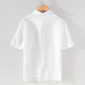 Polo ligero para hombre de tela personalizada servicio OEM de calidad superior - Product Image 6