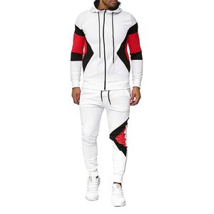 Survêtement à capuche imprimé avec fermeture éclair pour enfants garçons filles sweat à manches longues pour courir tenue écologique et respirante de grande taille - Product Image 4