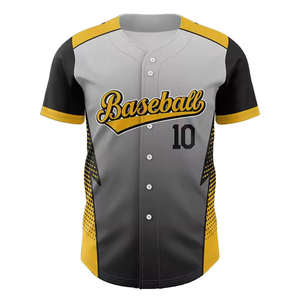 Conjunto Deportivo Unisex Personalizado al por Mayor, Jersey de Béisbol Transpirable con Impresión Personalizada, Manga Corta, Opción de Talla Grande - Product Image 6