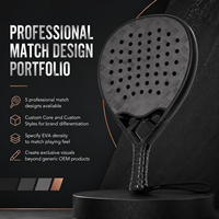 Raqueta de Pádel de Fibra de Carbono 18K, Defensiva, 360g, 46mm, Punto Dulce Ampliado, Personalizable, OEM, Marca Privada de Fábrica, en Stock, Venta al Por Mayor