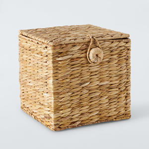 กล่องเก็บของทำจากผักตบชวา  กล่องเก็บของรักษ์โลก  กล่องจัดระเบียบบ้าน  ขายส่ง - Product Image 1