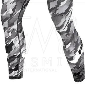 Leggings de sport sublimés pour hommes, taille haute, coupe ajustée, en coton/fibre de bambou respirant 220g, pour le jogging et l'entraînement, avec options de marques privées - Product Image 6