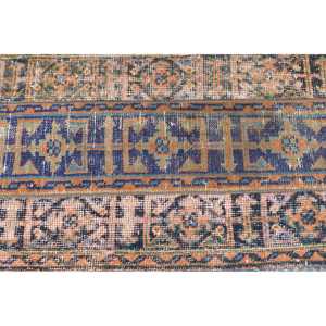 Alfombra Turca de 2.2x4.3 pies, Alfombra Pequeña Vintage, Alfombra Azul Camuflaje - Product Image 5