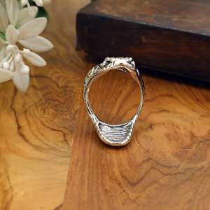 Anillo de Serpiente Gótico Vintage, Plateado, Estilo Punk, Hipoalergénico, Joyería Decorativa - Product Image 3