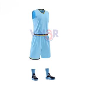 Vente en gros vierge personnalisée Ensemble d'uniformes de basket-ball à séchage rapide respirant imprimé par sublimation pour hommes Service OEM - Product Image 1
