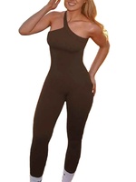 Combinaison de sport une pièce sans couture pour femme 2026 avec coussinets amovibles, 100 % polyester respirant et séchage rapide