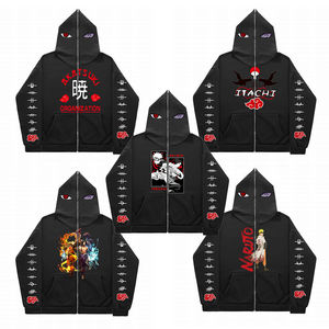 Sweat à capuche pour homme avec fermeture éclair complète imprimé 100% coton, style de rue, design personnalisable avec votre propre logo - Product Image 1