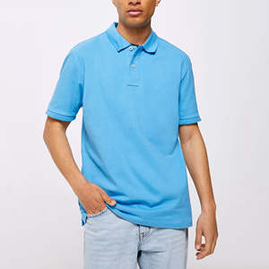 Venta al por mayor 100% algodón hombres Golf para Polo camisetas transpirable de punto logotipo personalizado impresión bordado patrón sólido estilo casual - Product Image 1