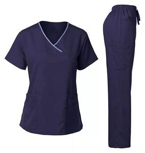 Uniformes médicaux d'été pour hôpital Uniformes médicaux Vêtements de travail pour femme Nettoyage Ensembles de gommage pour soins infirmiers Uniformes vétérinaires - Product Image 1