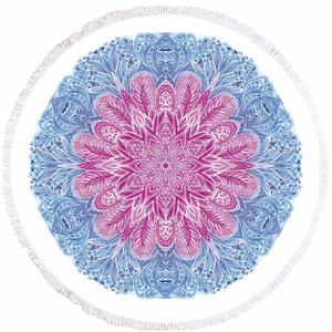 Toalla de Playa Personalizable de Algodón de 350 GSM con Estampado Digital Floral Estilo Tropical para Gimnasio, Piscina y Viajes en Verano - Product Image 1