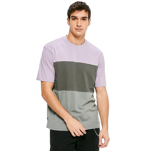 Jersey básico de manga corta con cuello redondo de algodón 100% para hombre, camiseta amarilla antiarrugas de corte Regular para ropa de calle, logotipo liso - Product Image 2