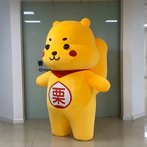 ब्रांड प्रचार पीले इंटरैक्टिव इंफ्लेटेबल कार्टून भालू शुभंकर शुभंकर कस्टम विज्ञापन इंफ्लेटेबल चलने वाली पोशाक - Product Image 3