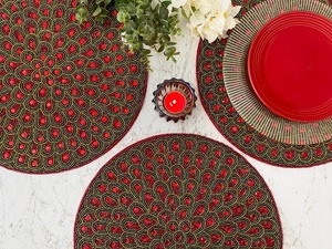 Hot Selling Eco-Friendly Handmade Beaded <b>Coaster</b> <b>Placemat</b> <b>Set</b> Wedding Party Wine Glass <b>Coasters</b>-<b>6</b> Pieces - Product Image 6