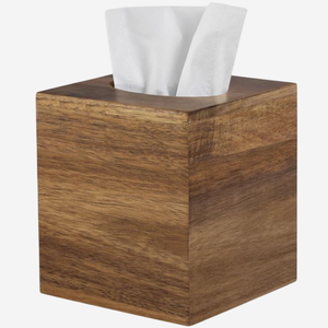 Boîte à mouchoirs en bois de qualité exclusive Distributeur de mouchoirs rectangulaire au design moderne pour organisateur de bureau ou utilisation en voiture - Product Image 4