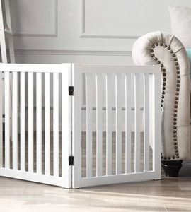 รั้วไม้สำหรับสัตว์เลี้ยงที่น่าสนใจครอบคลุมชายแดนสำหรับลูกสุนัขและสัตว์เลี้ยงอื่นๆสำหรับบ้านสวนในร่มจำนวนมาก - Product Image 1