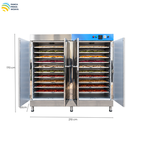 Deshidratador de Alimentos a Gas de Alta Calidad con 20 Bandejas, Horno de Secado de Acero Inoxidable con Control Digital de Temperatura - Product Image 2