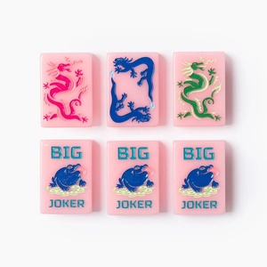 Tessere Colorate per Mahjong, Gioco Personalizzato in Acrilico per Serate di Gioco Divertenti, Regalo Unico per Famiglia e Amici - Product Image 5