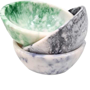 ชามสลัดเรซินสำหรับใช้ในครัวและบนโต๊ะชามใส่อาหารดีไซน์ใหม่ทำจากเรซิ่นทำด้วยมือสำหรับบ้านและสวน - Product Image 5