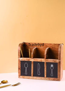 กล่องเก็บอาหารไม้ใส่ช้อนส้อมอเนกประสงค์งานตามสั่งทำจากไม้แบบเรียบง่ายเรียบง่ายเป็นมิตรต่อสิ่งแวดล้อม - Product Image 3