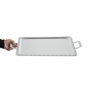 Bandeja de servicio inoxidable de calidad superior con diseño moderno pulido duradero y elegante adecuado para catering bodas restaurantes - Product Image 4