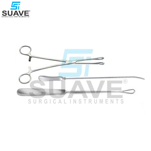 ชุดเครื่องมือสอดช่องคลอดแบบพื้นฐานทำจากสเตนเลสชุดเครื่องมือขยายและขูดมดลูกใหม่ - Product Image 3